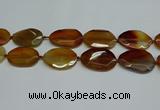 CNG7083 15.5 inches 25*35mm - 35*45mm faceted freeform agate beads