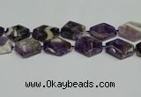 CNG7090 15.5 inches 25*35mm - 35*45mm faceted freeform amethyst beads