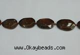 CNG7106 15.5 inches 25*35mm - 35*45mm faceted freeform Indian agate beads