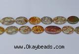 CNG7111 15.5 inches 18*25mm - 20*33mm freeform birdeye rhyolite beads