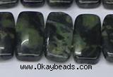 CNG7121 10*20mm freeform double drilled kambaba jasper beads