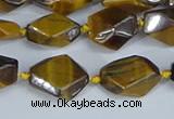 CNG7139 6*10mm - 10*14mm faceted nuggets yellow tiger eye beads