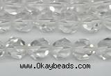 CNG7210 15.5 inches 6mm faceted nuggets white crystal beads