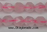 CNG7227 15.5 inches 10mm faceted nuggets rose quartz beads