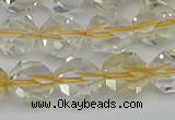 CNG7232 15.5 inches 10mm faceted nuggets citrine gemstone beads