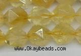 CNG7238 15.5 inches 12mm faceted nuggets citrine beads wholesale