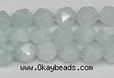 CNG7260 15.5 inches 6mm faceted nuggets aquamarine beads