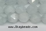 CNG7261 15.5 inches 8mm faceted nuggets aquamarine beads