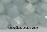 CNG7263 15.5 inches 12mm faceted nuggets aquamarine beads