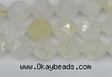 CNG7286 15.5 inches 8mm faceted nuggets white moonstone beads