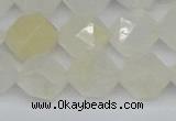 CNG7288 15.5 inches 12mm faceted nuggets white moonstone beads