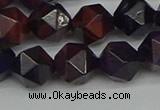 CNG7317 15.5 inches 10mm faceted nuggets purple tiger eye beads