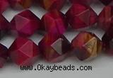 CNG7323 15.5 inches 12mm faceted nuggets red tiger eye beads