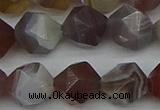 CNG7348 15.5 inches 12mm faceted nuggets botswana agate beads