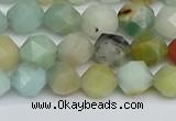 CNG7416 15.5 inches 8mm faceted nuggets amazonite beads