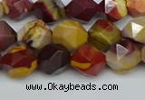 CNG7426 15.5 inches 8mm faceted nuggets mookaite beads