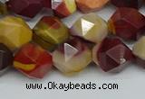 CNG7427 15.5 inches 10mm faceted nuggets mookaite beads