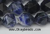 CNG7438 15.5 inches 12mm faceted nuggets sodalite gemstone beads