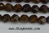 CNG7440 15.5 inches 6mm faceted nuggets bronzite gemstone beads