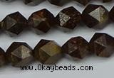 CNG7441 15.5 inches 8mm faceted nuggets bronzite gemstone beads