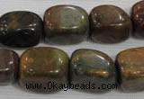 CNG745 15.5 inches 15*18mm nuggets tree agate beads wholesale