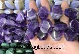 CNG7473 15.5 inches 18*25mm - 20*28mm faceted freeform amethyst beads