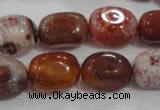 CNG748 15.5 inches 13*18mm nuggets fire agate beads wholesale