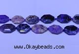 CNG7516 15.5 inches 25*35mm - 30*40mm faceted freeform charoite beads