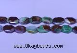 CNG7518 25*35mm - 30*40mm faceted freeform australia chrysoprase beads