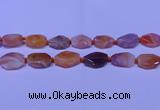 CNG7528 18*25mm - 25*35mm faceted freeform red Botswana agate beads