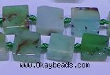 CNG7549 12*14mm - 14*15mm freeform Australia chrysoprase beads