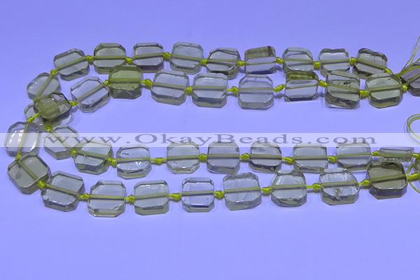 CNG7602 15.5 inches 12*14mm - 15*16mm freeform lemon quartz beads