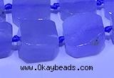 CNG7604 15.5 inches 14*15mm - 15*16mm freeform blue chalcedony beads