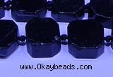 CNG7606 15.5 inches 12*14mm - 15*16mm freeform black tourmaline beads