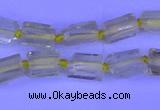 CNG7636 15.5 inches 5*7mm - 8*10mm nuggets lemon quartz beads