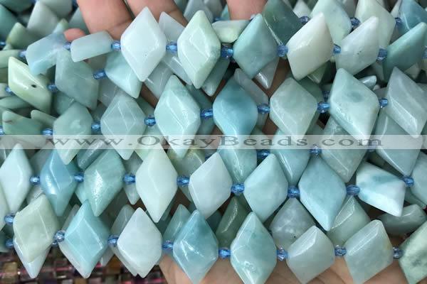 CNG7709 15.5 inches 13*20mm - 15*25mm faceted freeform amazonite beads