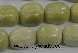 CNG771 15.5 inches 15*18mm nuggets lemon jasper beads wholesale