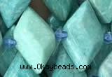 CNG7710 15.5 inches 13*20mm - 15*25mm faceted freeform amazonite beads