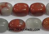 CNG773 15.5 inches 13*18mm nuggets blood stone beads wholesale