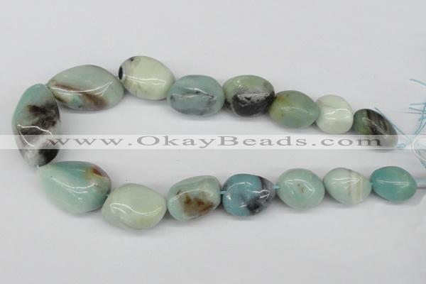 CNG78 15.5 inches 13*18mm - 25*35mm nuggets amazonite gemstone beads