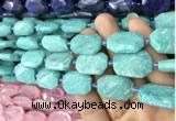 CNG7814 15.5 inches 13*18mm - 18*25mm faceted freeform amazonite beads