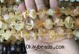 CNG7899 15.5 inches 10*14mm - 13*18mm faceted nuggets citrine beads