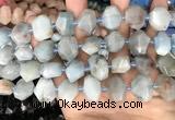 CNG7901 15.5 inches 12*16mm - 15*20mm faceted nuggets aquamarine beads