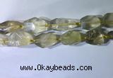 CNG7953 15.5 inches 15*25mm - 20*40mm nuggets lemon quartz beads