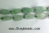 CNG7957 15.5 inches 15*25mm - 20*40mm nuggets green fluorite beads