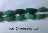 CNG7961 15.5 inches 15*25mm - 20*40mm nuggets green aventurine beads