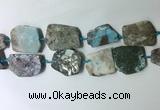 CNG7981 25*30mm - 35*45mm freeform larimar slab beads