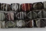 CNG801 15.5 inches 8*12mm faceted nuggets agate gemstone beads