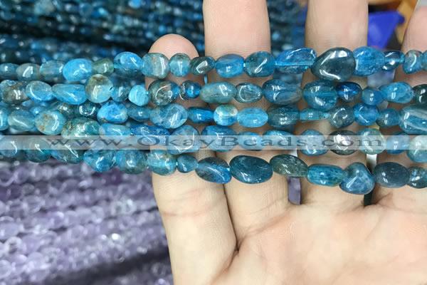 CNG8017 15.5 inches 6*8mm nuggets apatite gemstone beads