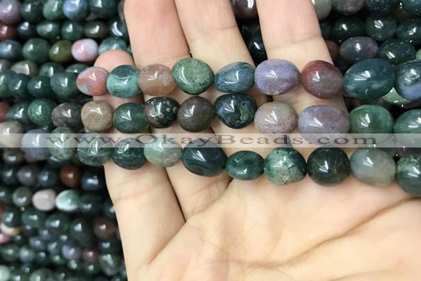 CNG8040 15.5 inches 8*10mm nuggets Indian agate beads wholesale